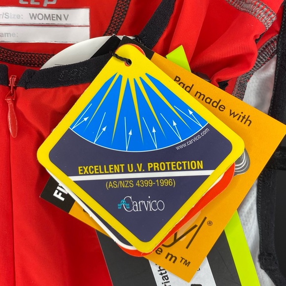 Women’s CEP Dynamic +Triathlon Compression Skinsuit Sz V (XL) NWT Black/Red NWT - Picture 13 of 14